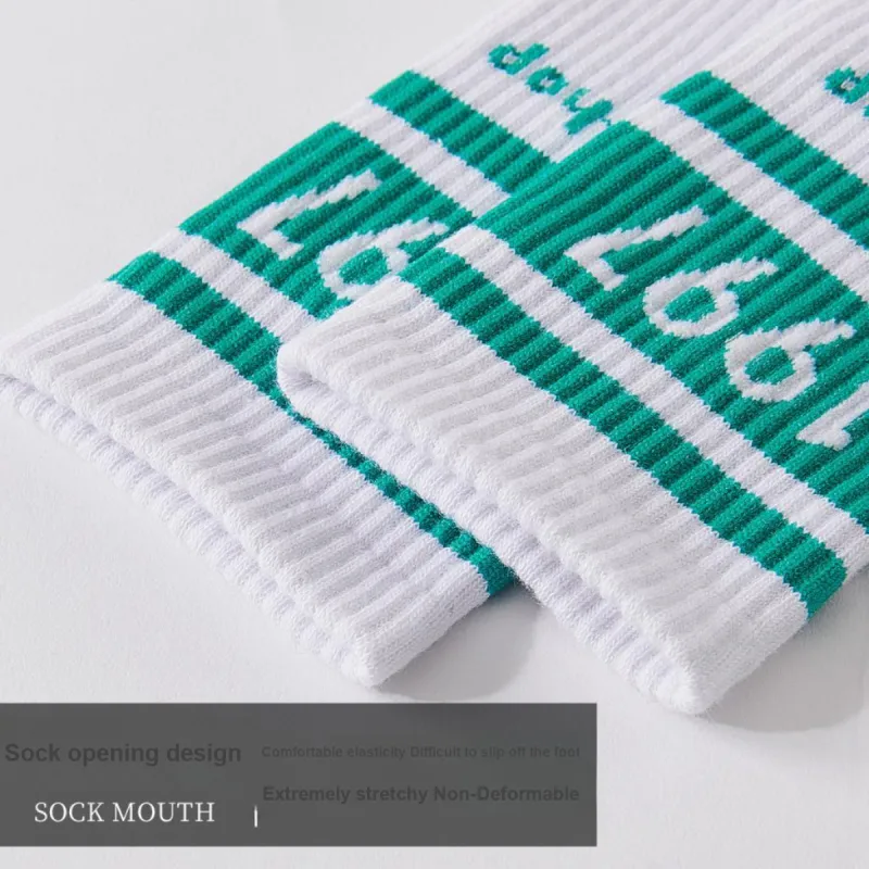 MIIOW Mid Calf Socks Men's Mixed Color 5 Pack-4