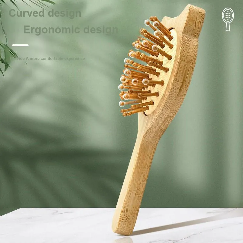 The East Is Shiny Kitten Shaped Bamboo Airbag Comb Massage Scalp Anti Static-1