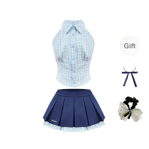 PAVEA Two Piece Skirt Sets Women's