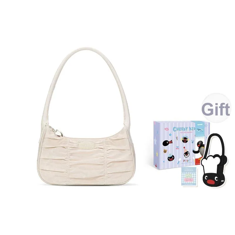 VANWALK Seaside Diary Series Polyester Baguette Bag Shoulder Bag, Hobo Bag, Handbag Regular Women's Beige
