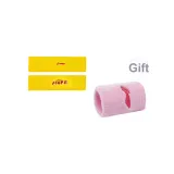 Yellow Hair Band+023 Pink Wristband