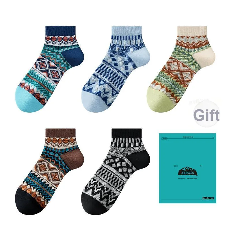 ZEROIN Ankle Socks Unisex Box 5 Pack-11