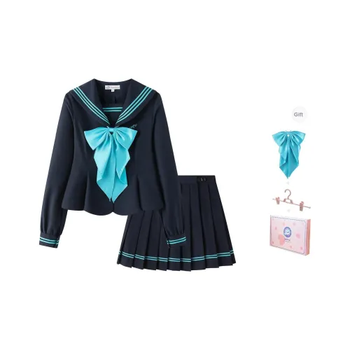 Tokyo Season Комплект с юбкой Весна-осень Женские Gift Box Set Темно-синий