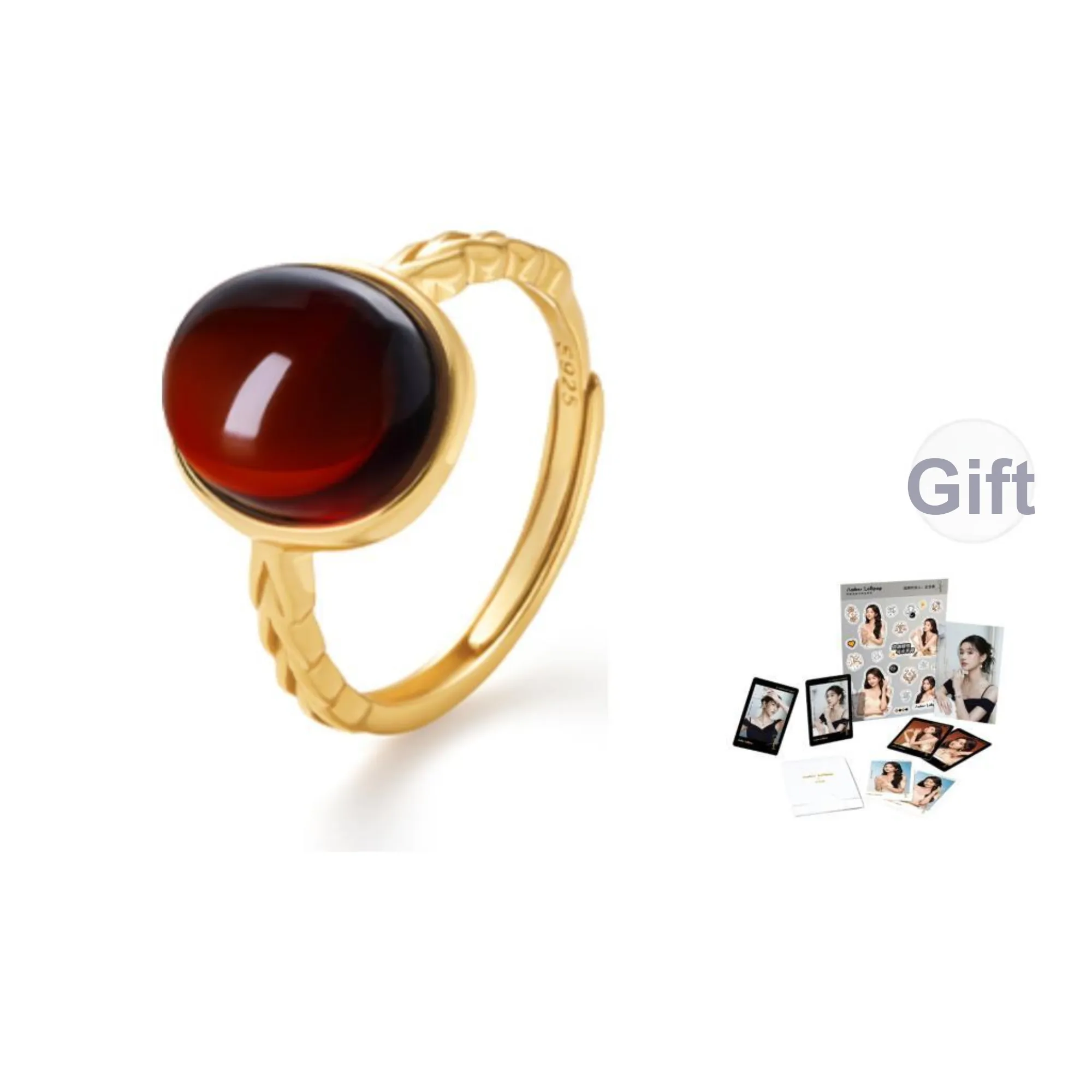 Amber Lollipop Natural Amber Rings Women's