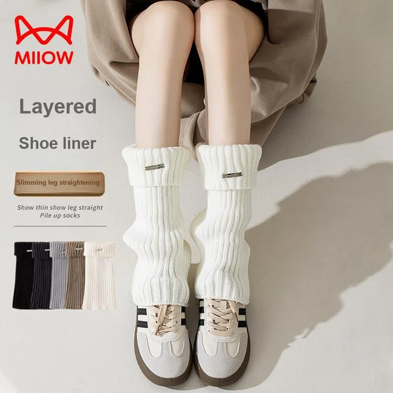 MIIOW Knee High Socks Women's Combo Set-5