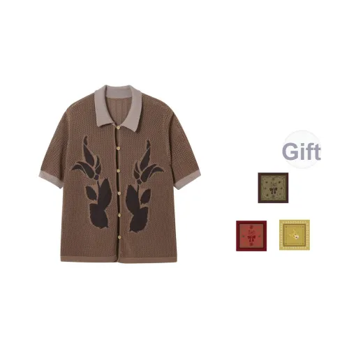 WULISHAONIAN Рубашка Унисекс Light Кофейный