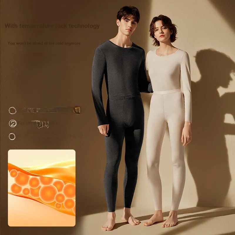 Ubras Muscle bottomed Clothing Series Thermal Set Women's-78