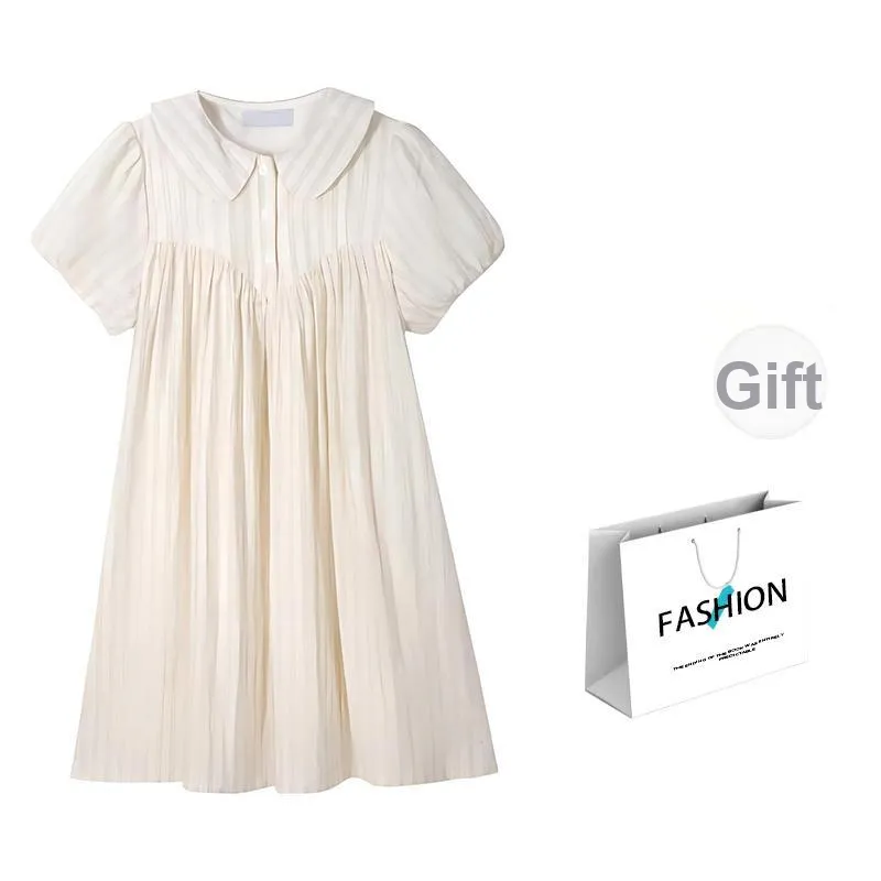 KKX Short Sleeved Dress Women's Ecru-5
