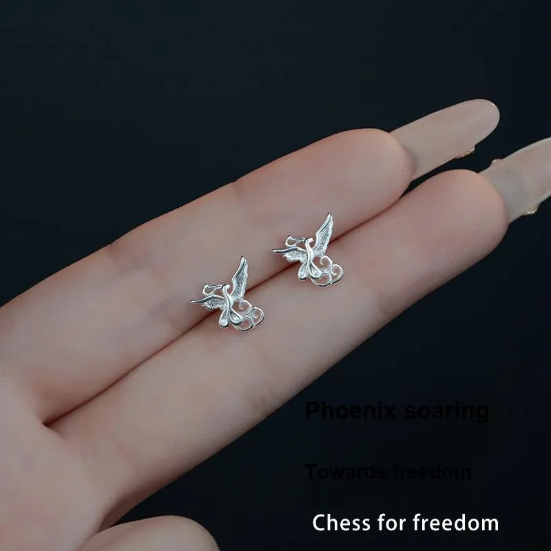 LINGJIE Alloy Stud Earrings Women's-4