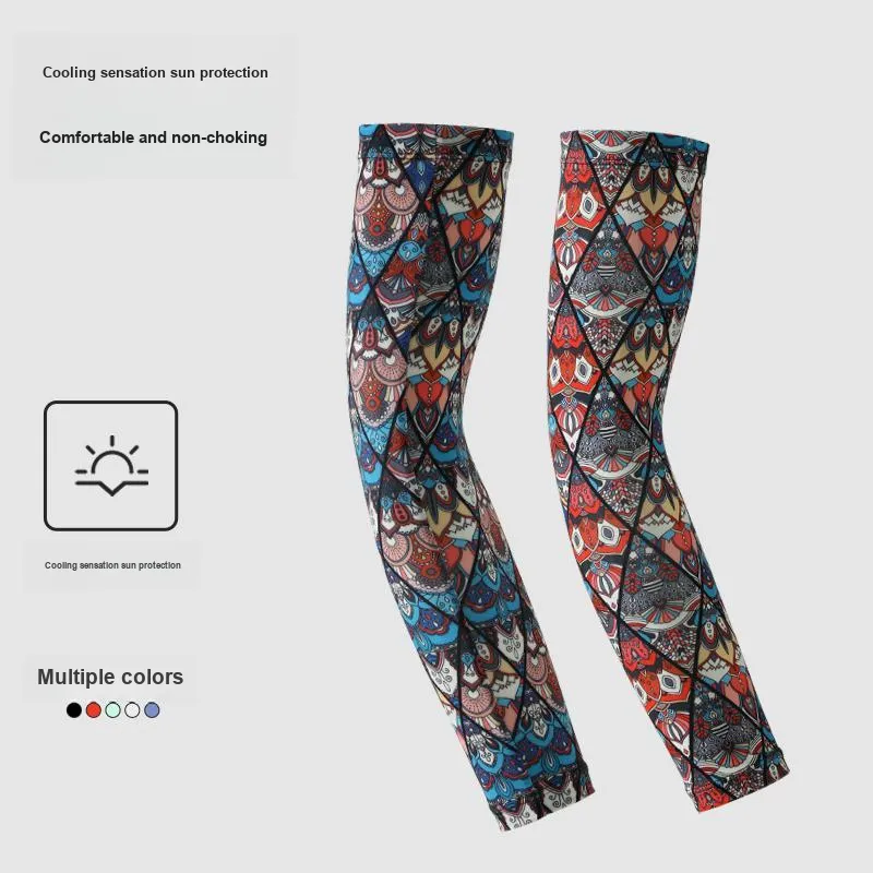 YUZHAOLIN Polyester Sun Protection Sleeves Men's-1
