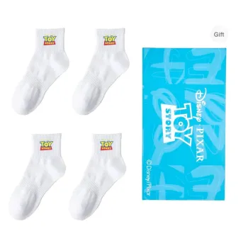 Disney Mid Calf Socks Unisex Box 4 Pack