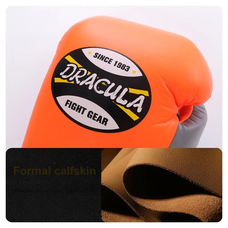 MUAYTHAI DRACULA Boxing Glove Adults Saddle Puff+Latex Mixed Liner Sanda Fighting Training Competition-9