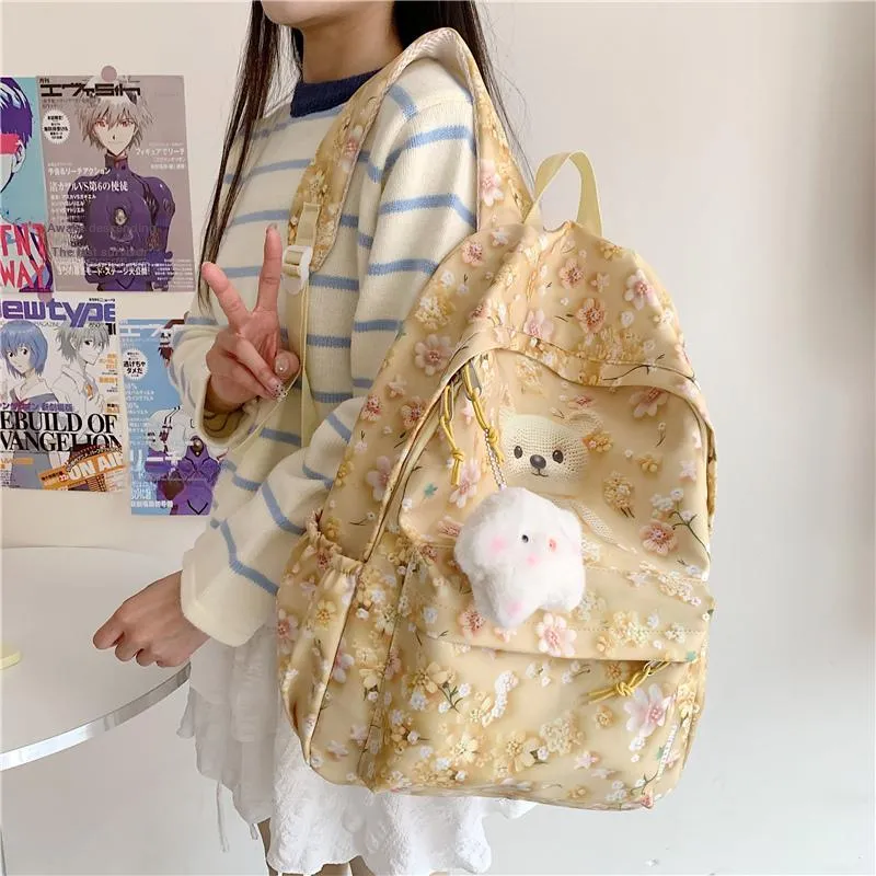 Moonshine Oxford Backpack Unisex Pink/Blue/Purple/Yellow-11