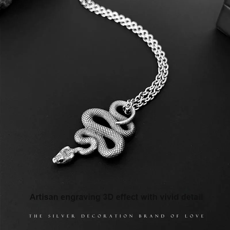 Love 925 Sterling Silver Necklaces Men's-2