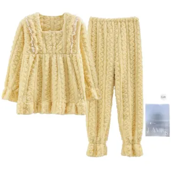 Lan Miao Pajama Set Women's Shopping Bag Lemon