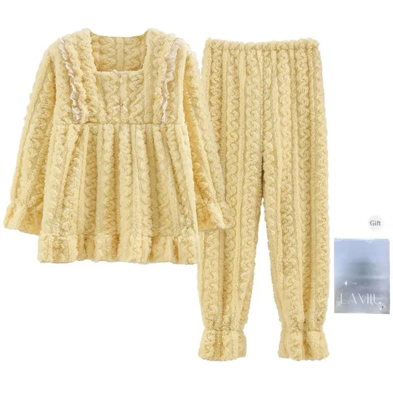 Lan Miao Pajama Set Women's Shopping Bag Lemon-0