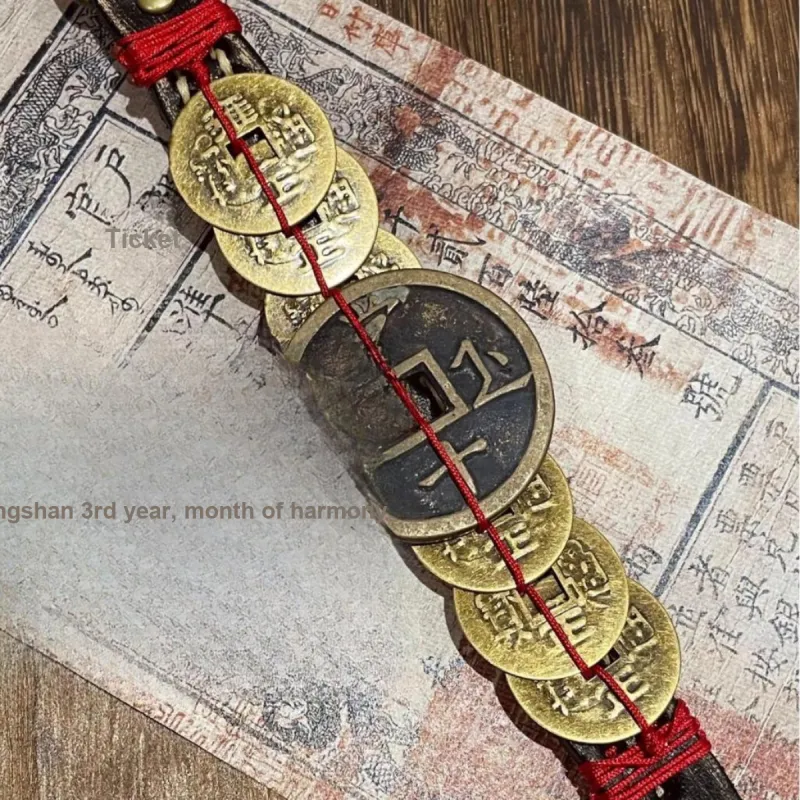 JIBAINANXI Copper Alloy Leather Wristbands Unisex-2