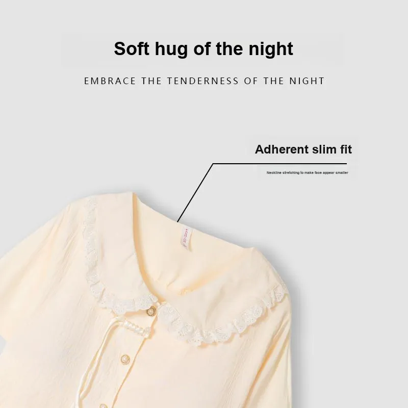 CAIHENGTONG Pajama Set Women's Pocket Letter-2