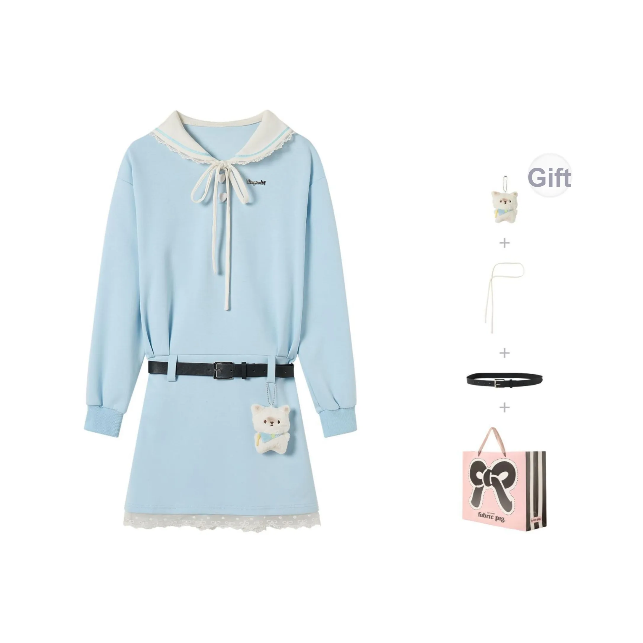 FABRIC PIG Длинное платье с длинными рукавами женское