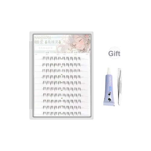 YANROU Lower Eyelashes Одиночный кластер Кролик Эльф Искусственные ресницы Естественный удлинение Стиль