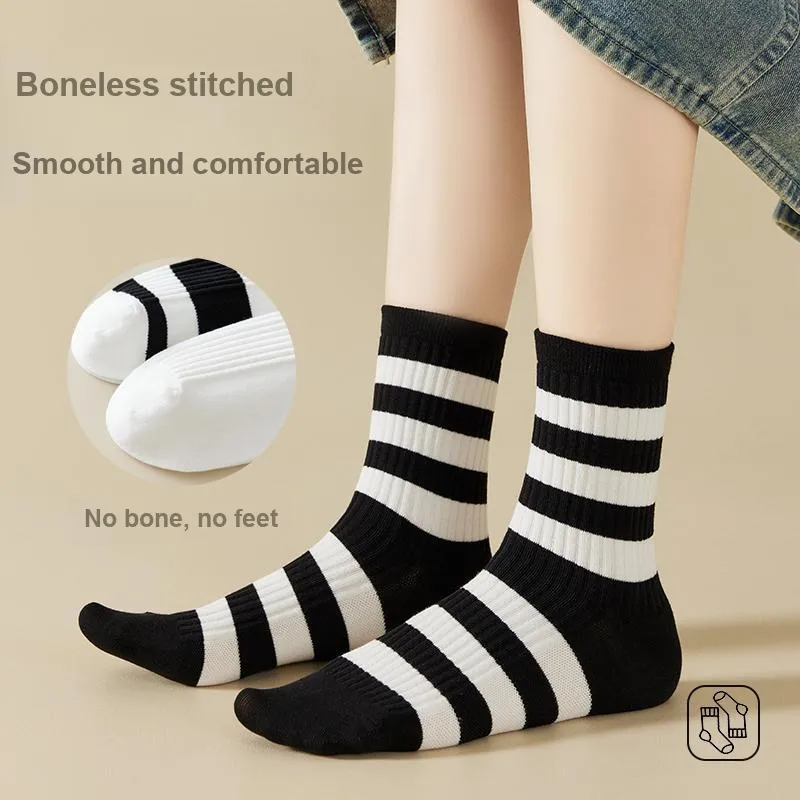 MIIOW Mid Calf Socks Unisex 5 Pack-9