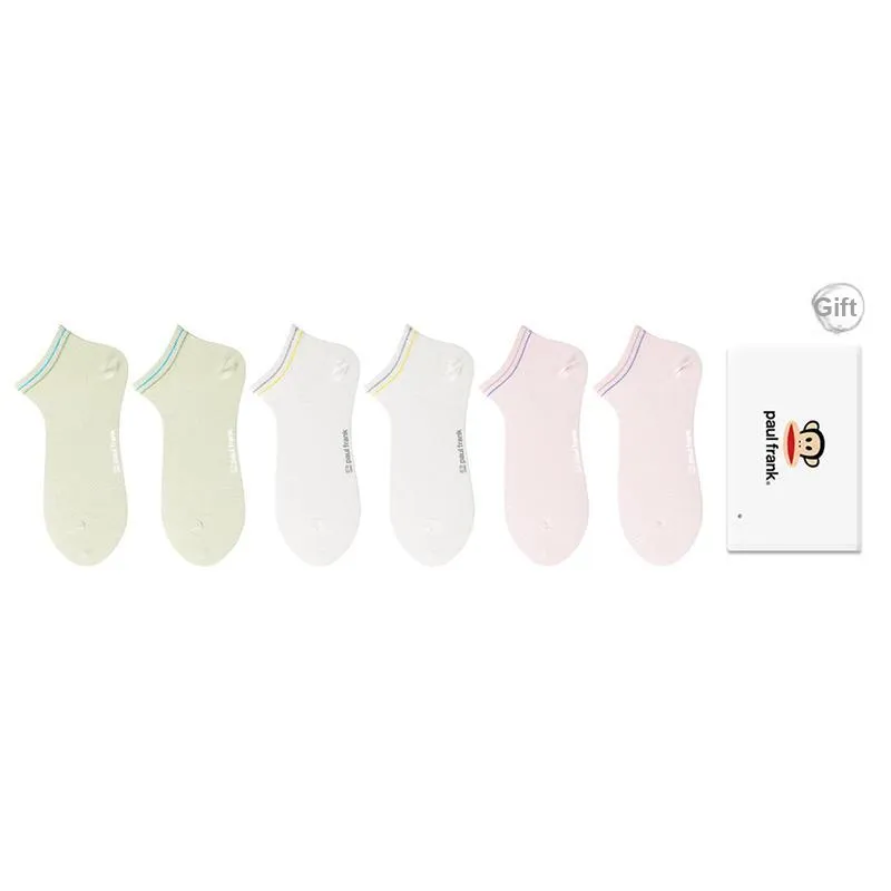 PAUL FRANK Ankle Socks Women's Box 6 Pack-18