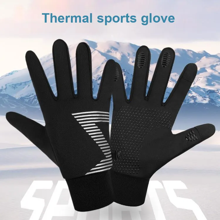 TANLU Riding Equipment Cycling Glove Outdoor Sports Unisex Polyester Elastane Black-1