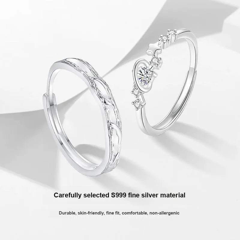 MISS TOOYA S999 Fine Silver Rings Unisex-2