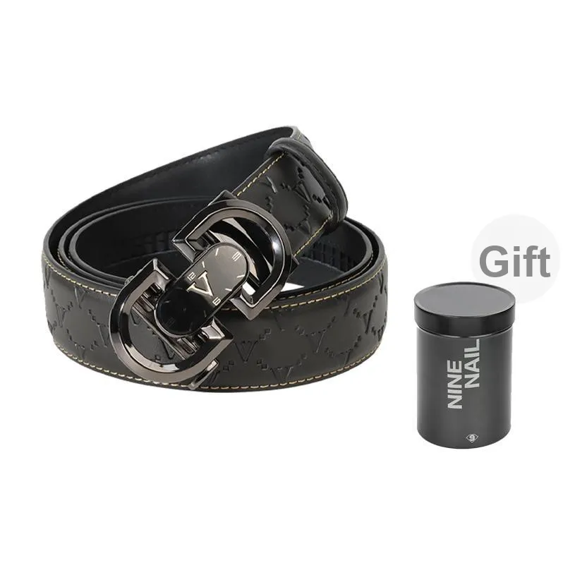 NINE NAIL Leather Belts Men