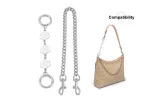 (Silver) Camellia Extender Chain+Decorative Chain 45cm