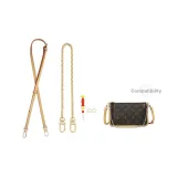 Smaller Bag Modified Crossbody Set[Beeswax 1.1cm Width 90-120cm+Decorative Chain 40cm]with Free Modified Accessories