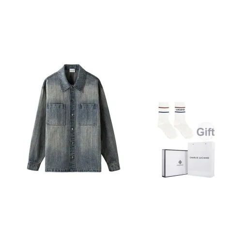 Charlie Luciano Denim Jacket Unisex Blue Чарли Luciano Деним Куртка Унисекс Синий