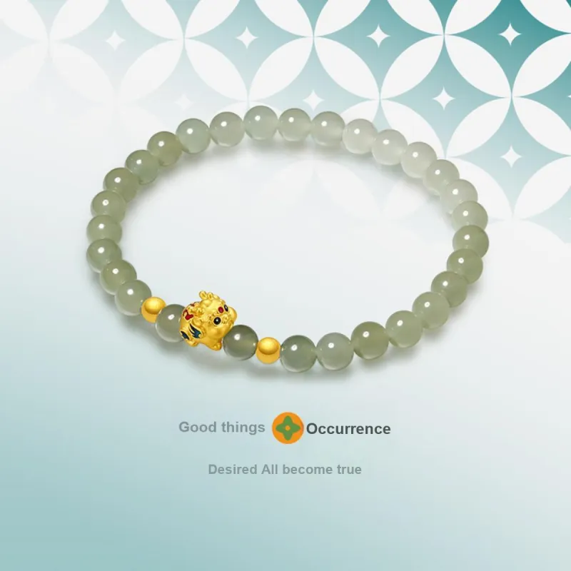 CHAOHONGJI Bracelets Pale Greenish White Jade Women's-1