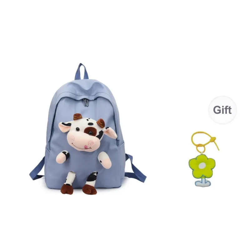 URBAN FOREST Nylon Backpack Unisex Blue/Pink/Black/White/Cow Color-0