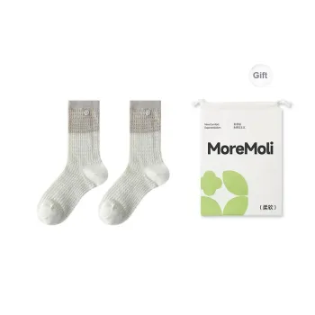 Moremoli Mid Calf Socks Women's Shopping Bag 2 Pack