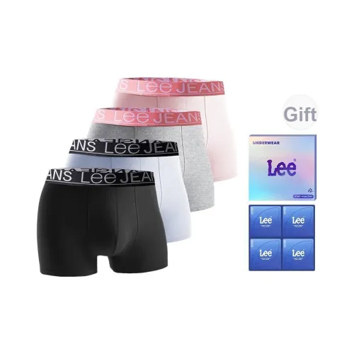 Lee совместный бренд модель Classic 101 Боксер-брюки Мужские 4 упаковки