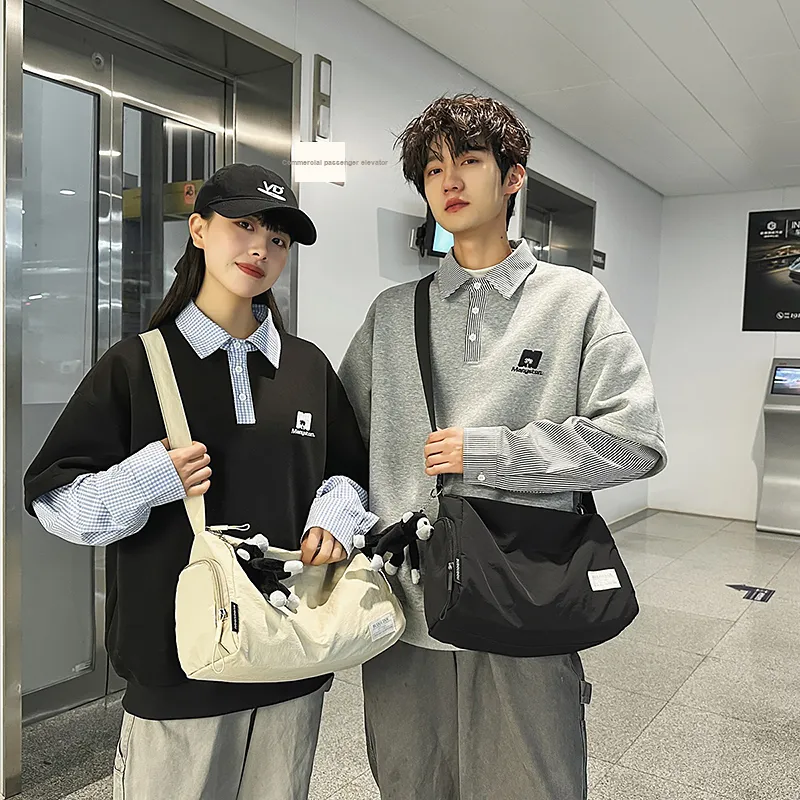 DCLOUD Nylon Backpack Tubas Unisex White/Black/Green/Orange-2