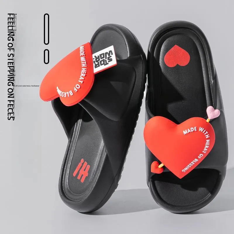 Meter Good Looking Slippers Summer Cute, Indoor Squashy And Bouncy Feeling Home Slip Resistant Platform Slide Slipper-8