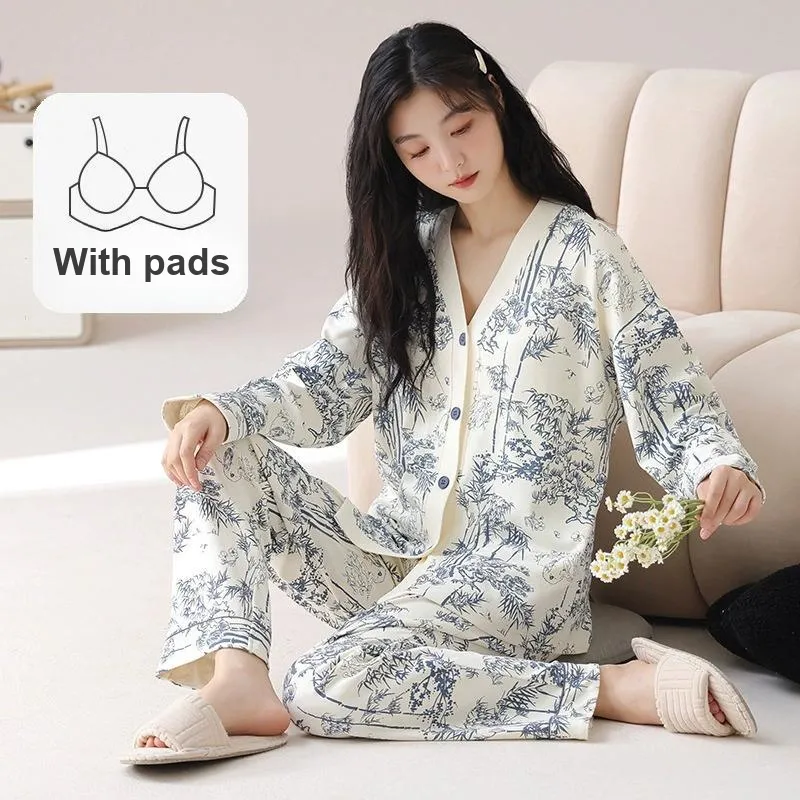 Sleep Pajama Set Women's Image Color-1