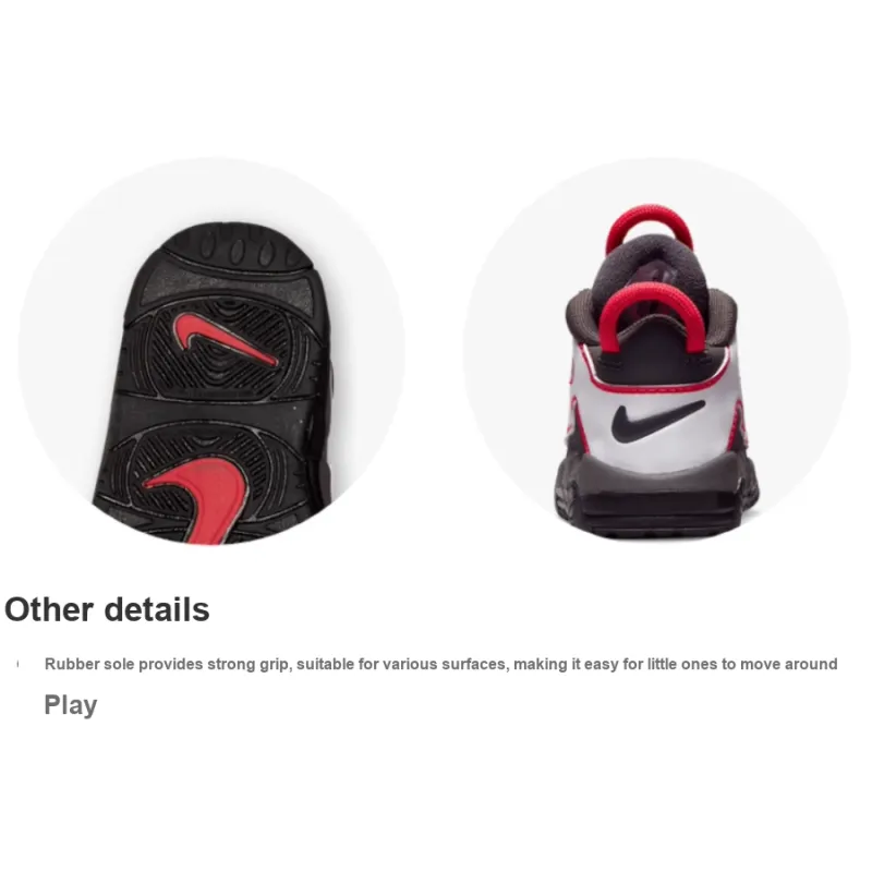 Nike Air More Uptempo Medium Ash Siren Red TD-2