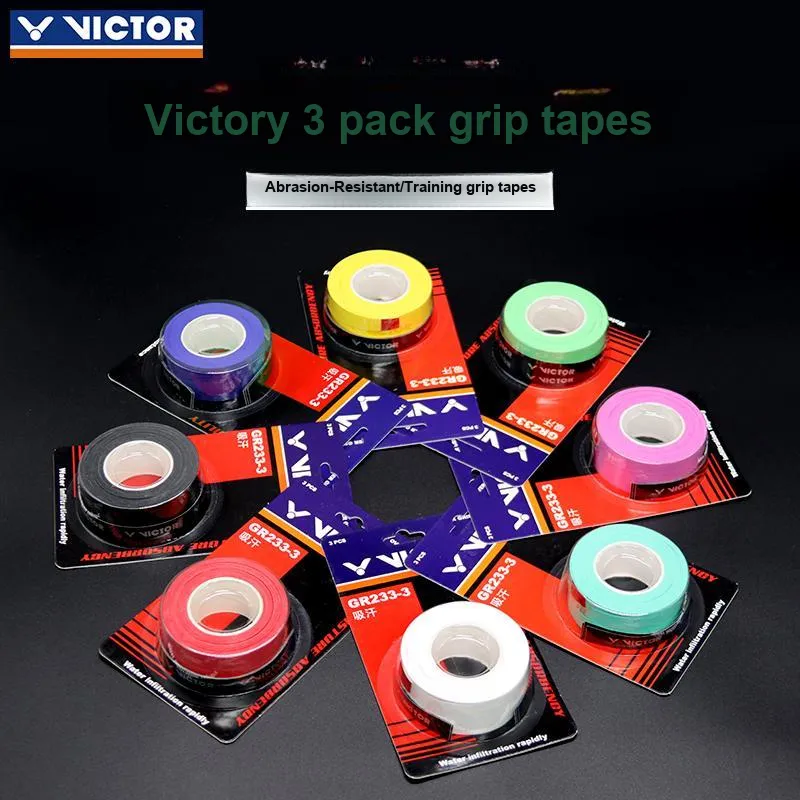 VICTOR Badminton Grip Tape Black PU Thin-2