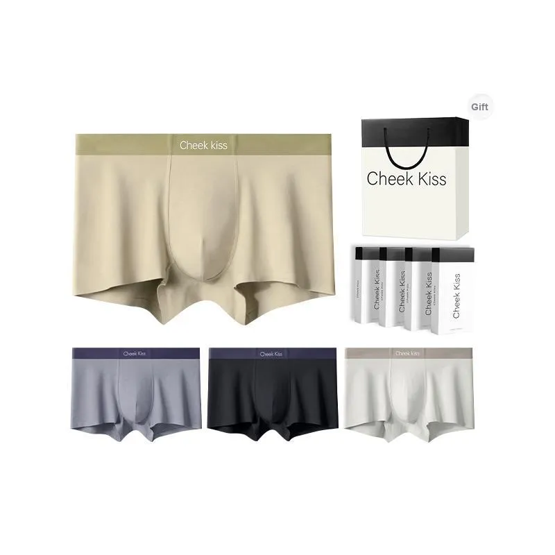 Cheekkiss Underwear Gift Box Men's Comfortable Seamless Boxer Briefs Premium Packaging-10