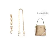 [Gold-Tone]Pig Nose Chain 12cm+Decorative Chain 40cm