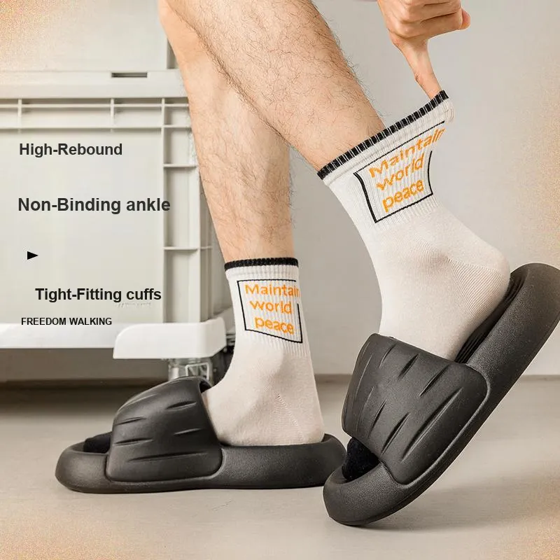 The Temptation Of The Muse Mid Calf Socks Men's 5 Pack-2