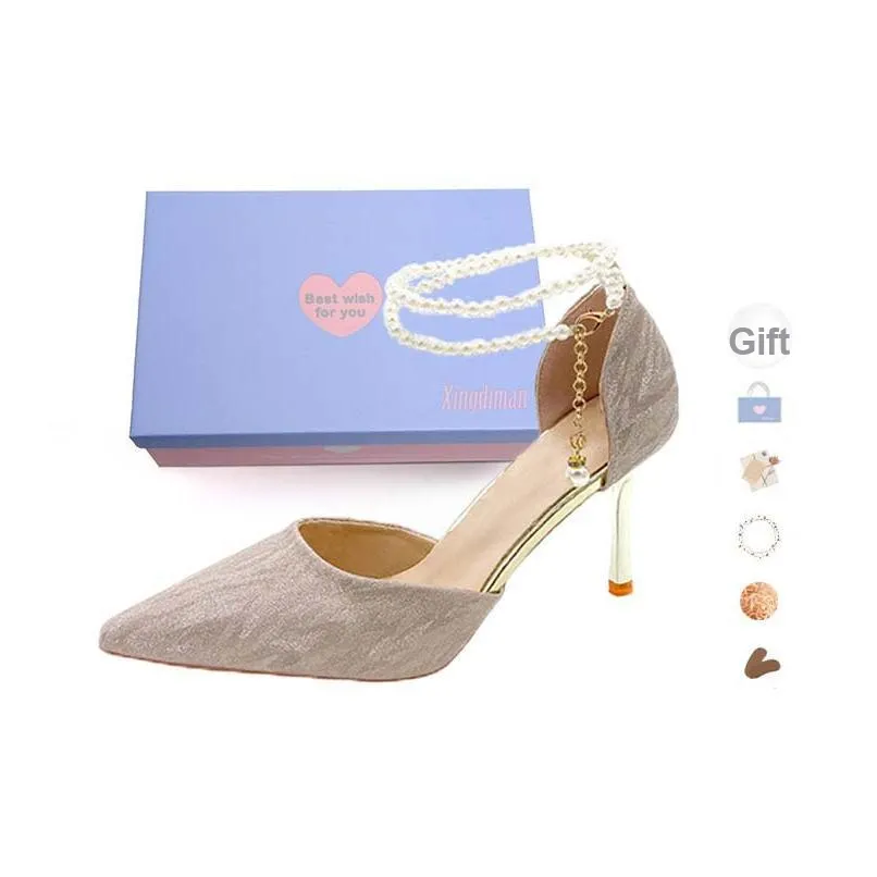 Xingdiman Низкий каблук Высокие каблуки 8 см Женские Набор в подарочной коробке