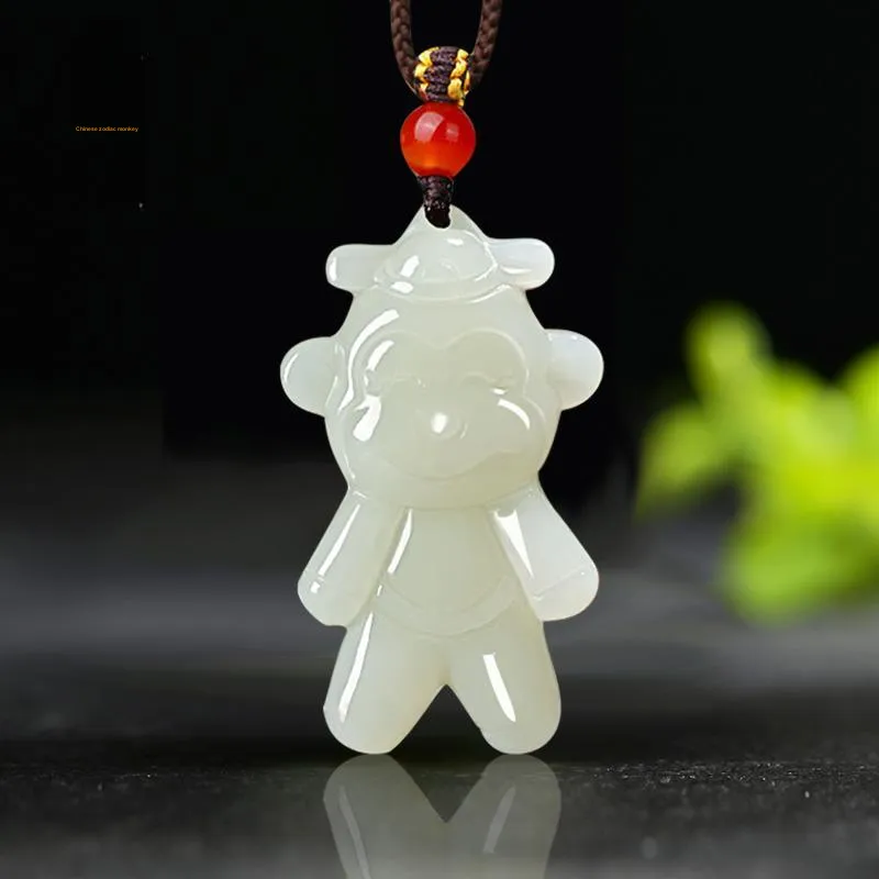 KUNYUYAO Hetian Jade Pendants White Jade Unisex-35
