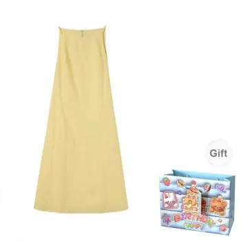 BRASS SCOUT Slip Dresses Women's Yellow Shopping Bag