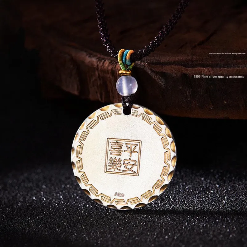 U state S 999 Fine Silver Necklaces Women's-4