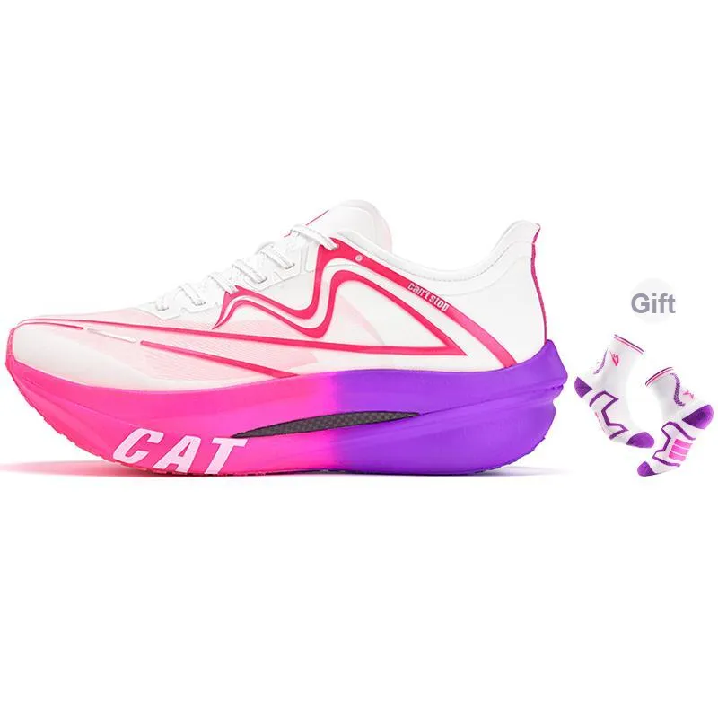 Sonic Cat Cushioning, Slip Resistant, And Abrasion Resistant Marathon Running Shoes Unisex Aurora Purple-6