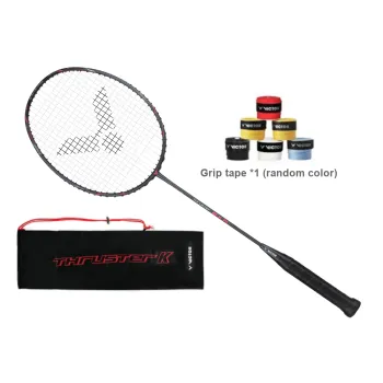 VICTOR THRUSTER K Collection TK-BXR Badminton Rackets Offensive Hard Head Professional Grade Unisex Single Grip Gray